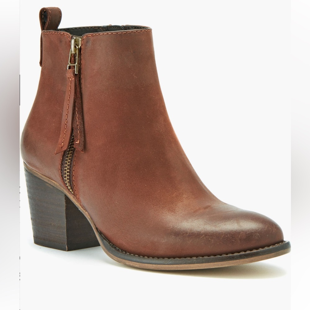 Brown Leather Ankle Boots